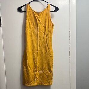 Heart & Hips Mustard Mini Dress